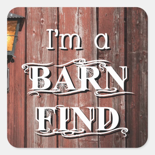 Barn Find Square Sticker (Front)