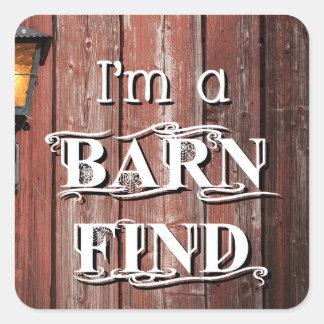 Barn Find Square Sticker