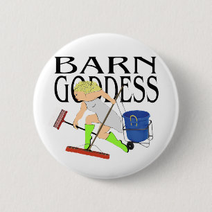Barn Goddess 6 Cm Round Badge