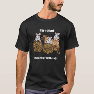 Barn Hunt  in search of rats with Shar Pei T-Shirt
