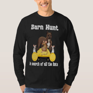 Barn Hunt  in search of rats with Staff Bull terri T-Shirt