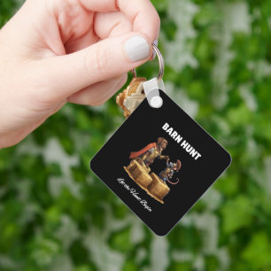 Barn Hunt Lover cute warrior Rat and brown labrado Key Ring