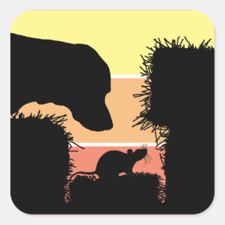 Barn Hunt Nose Work: Dog and Rat Scent Work Square Sticker