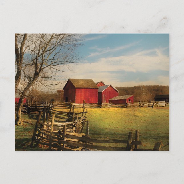 Barn - I bought the farm Postcard (Front)