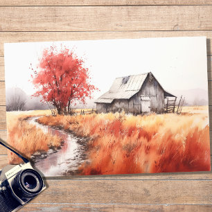 Barn In Fall 6 Decoupage Paper