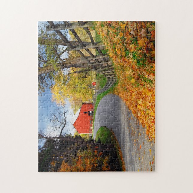 Barn in Fall Jigsaw Puzzle (Vertical)