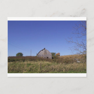 Barn in Fall - Large Postcard