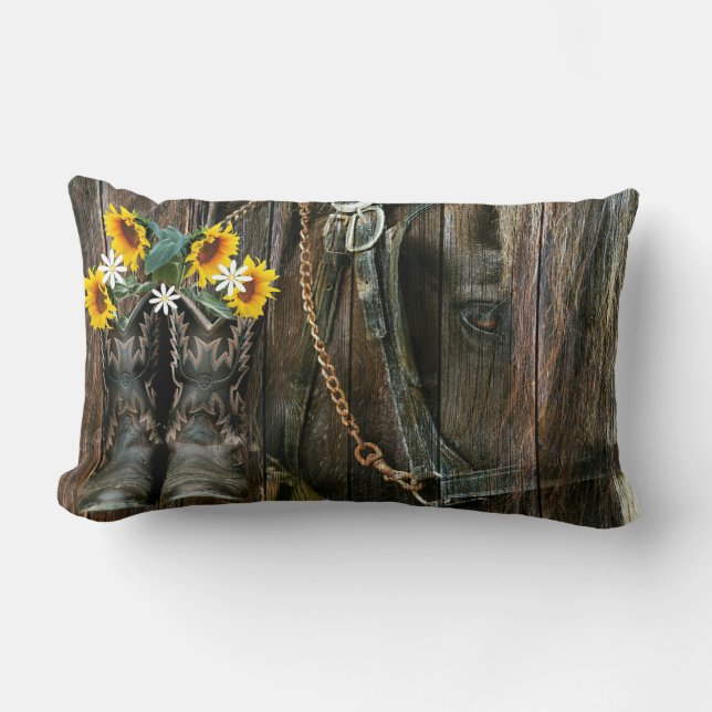 Barn In God We Trust Lumbar Cushion (Front)