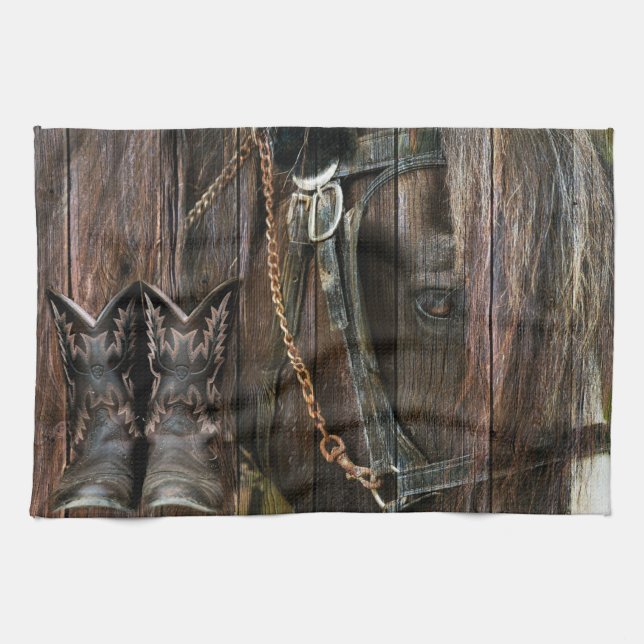Barn In God We Trust Tea Towel (Horizontal)