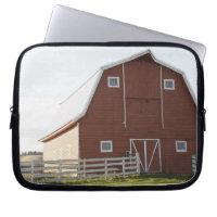 Barn in rural landscape