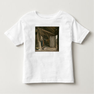 Barn Interior with a Maid Churning Butter Toddler T-Shirt