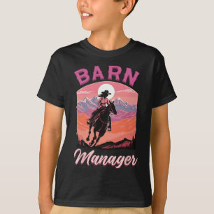 Barn Manager I Equestrian Pony Horse Fan  T-Shirt