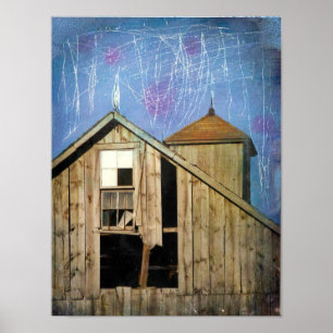 Barn Mixed Media 2 Poster