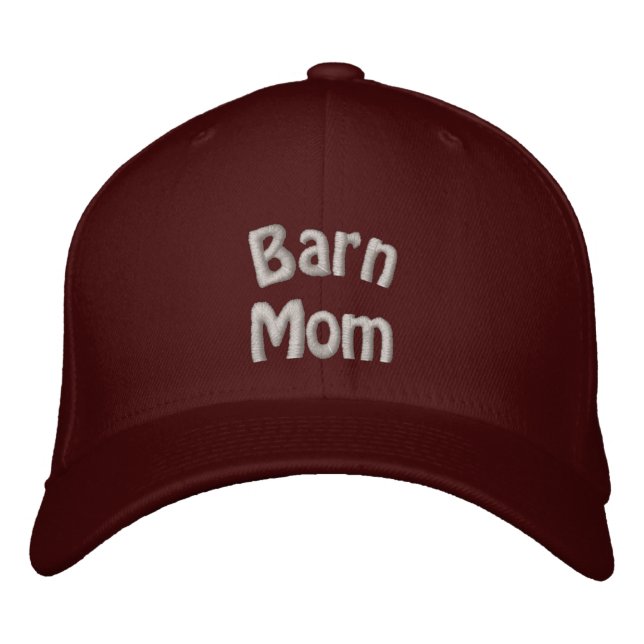 Barn Mum Horse Embroidered Hat (Front)