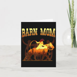 Barn Mum I Equestrian Horse Fan Card