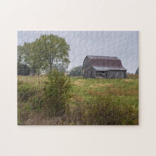 Barn On A Hill Jigsaw Puzzle