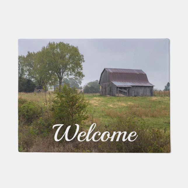 Barn On A Hill Welcome Doormat (Front)