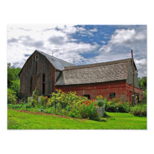 Barn on Sunny Summer Day Photo Print