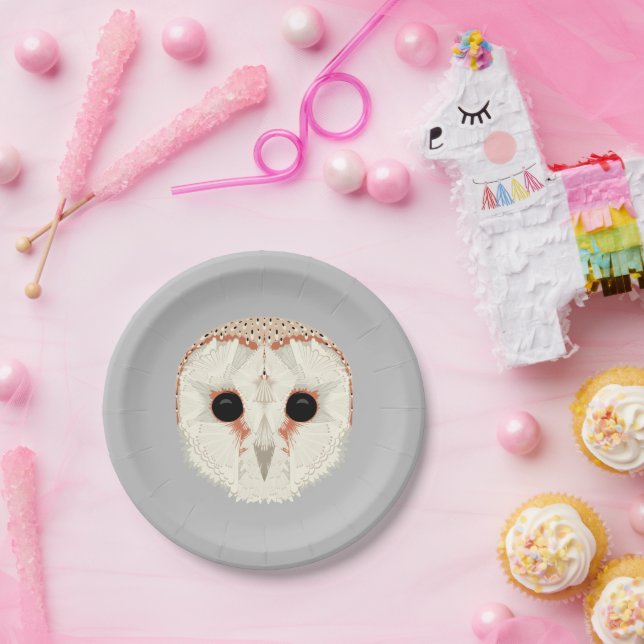 Barn Owl 7" Paper Plates (Party)