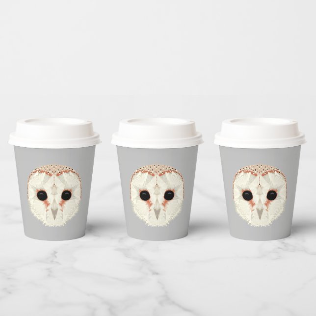 Barn Owl 8oz. Paper Cups (Multi)