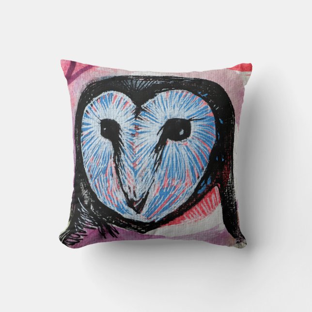 Barn Owl Art                                       Cushion (Front)