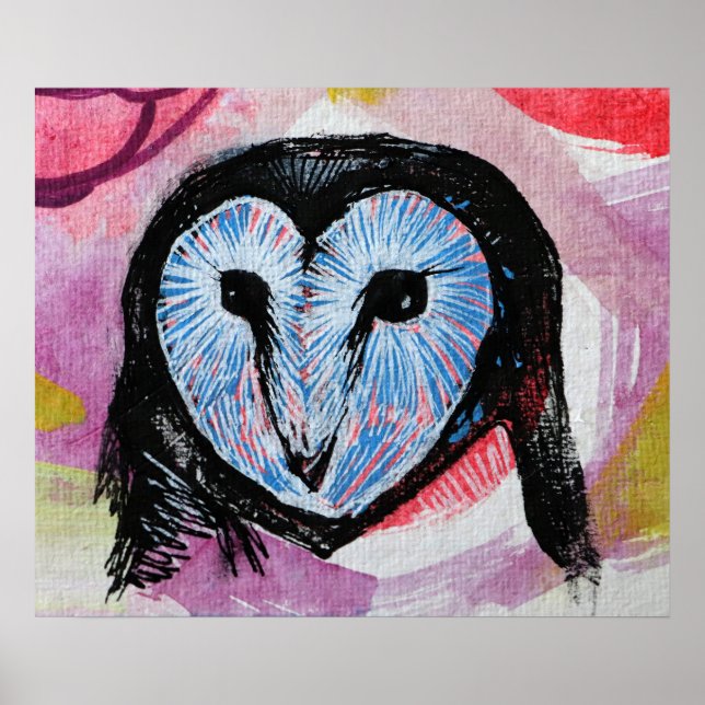 Barn Owl Art                                       Poster (Front)