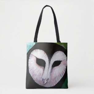 Barn Owl Art Tote Bag