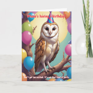 Barn Owl Birthday Wishes: Wise, Witty, and Hilario Card