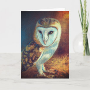 Barn Owl Blank Card