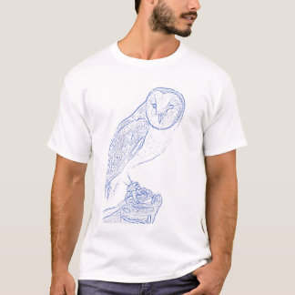 Barn Owl (blue) T-Shirt
