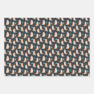 Barn Owl Christmas Wrapping Paper