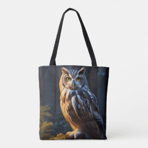 Barn Owl Colourful Tote Bag