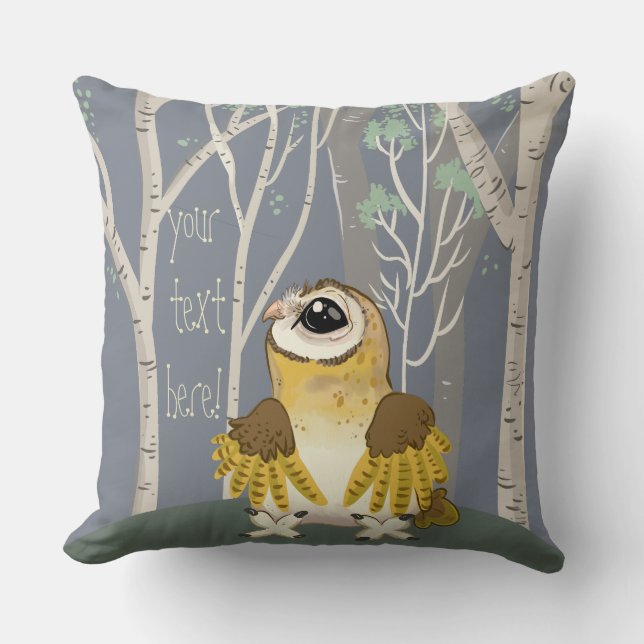 Barn Owl Cushion (Front)