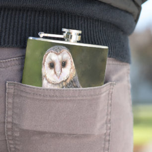 Barn Owl Flask