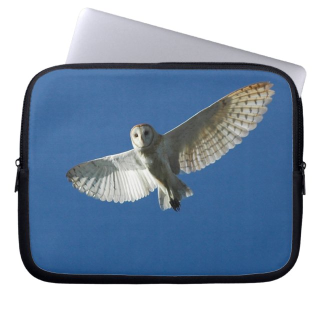 Barn Owl in Daytime Flight Laptop Sleeve (Front)