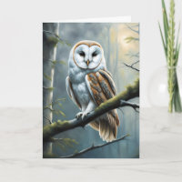 Barn Owl in the Forest Birthday