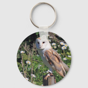 Barn Owl Key Ring