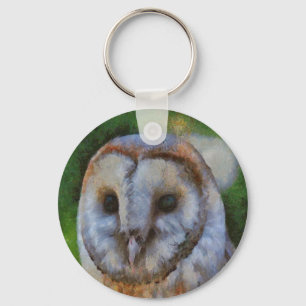 Barn Owl Key Ring