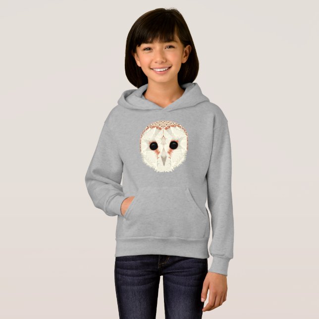 Barn Owl Kids Pullover Hoodie (Front Full)