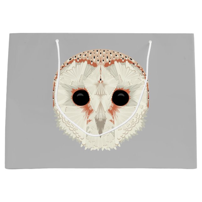 Barn Owl Large Gift Bag (Front)