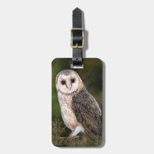 Barn Owl Luggage Tag