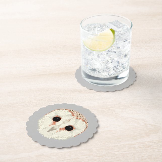 Barn Owl Paper Coaster (Insitu)