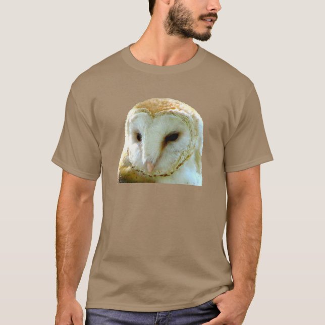 Barn Owl Portrait T-Shirt (Front)