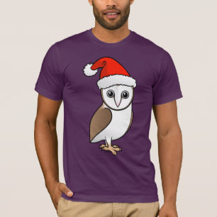 Barn Owl Santa T-Shirt