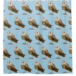 Barn Owl Shower Curtain
