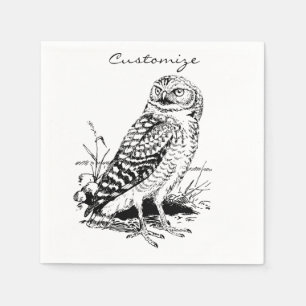 Barn Owl Thunder_Cove Napkin