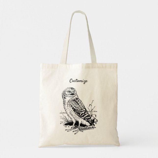 Barn Owl Thunder_Cove Tote Bag (Back)