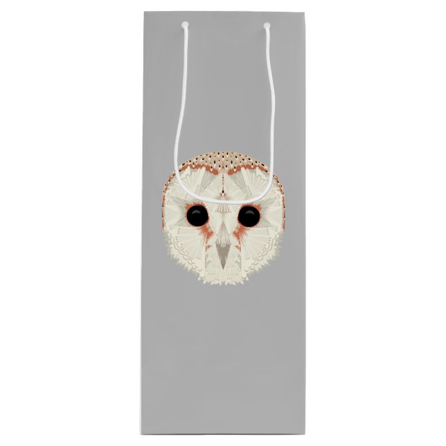 Barn Owl Wine Gift Bag (Front)