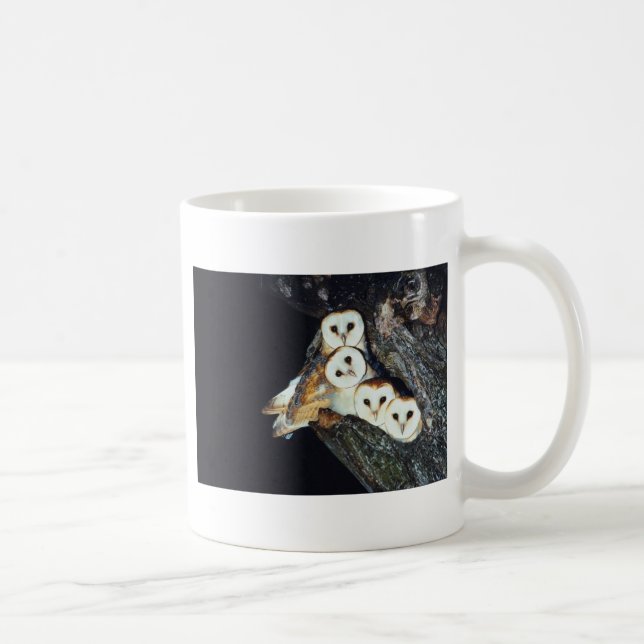 Barn Owls in a Tree Coffee Mug (Right)