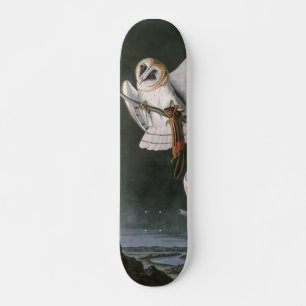 Barn Owls, the Birds of America John James Audubon Skateboard